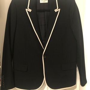 Authentic Saint Laurent Jacket with White Trim
